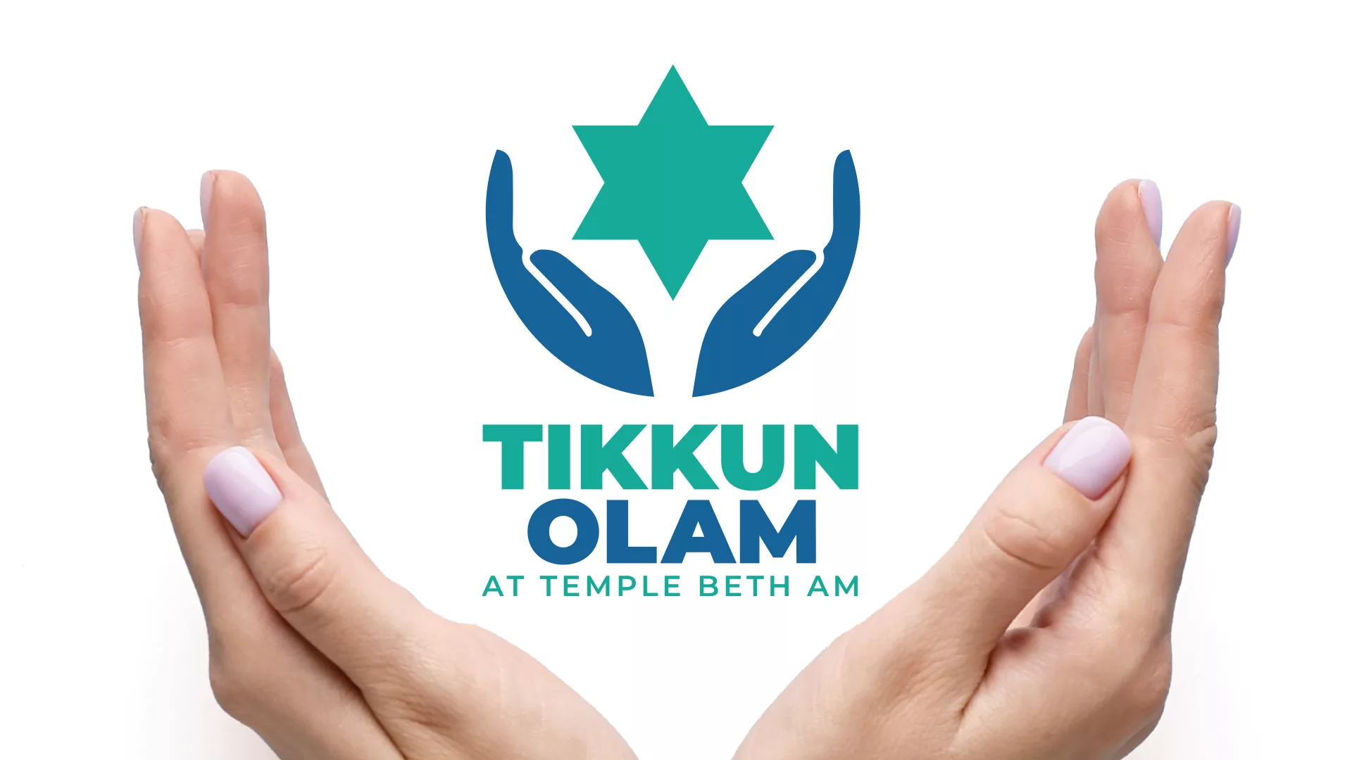 Tikkun Olam Web Banner, hands together