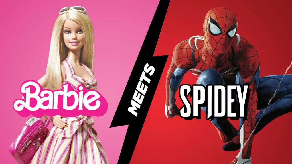 Barbie-meets-spidey