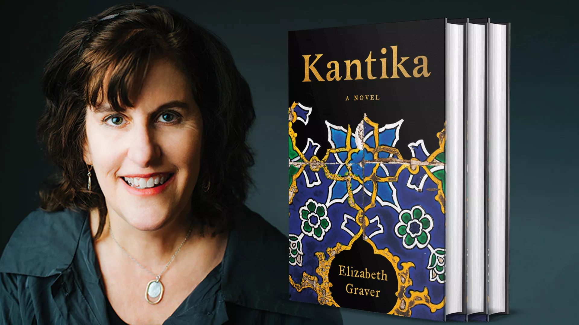 Kantinka book, author Elizabeth Graver smiling.