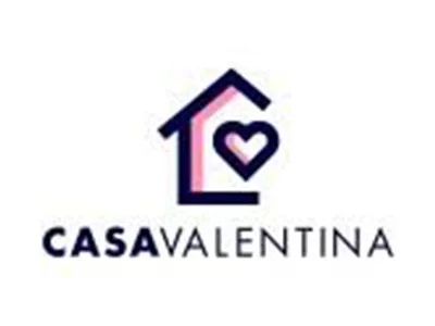 casa valentina logo house with heart logo