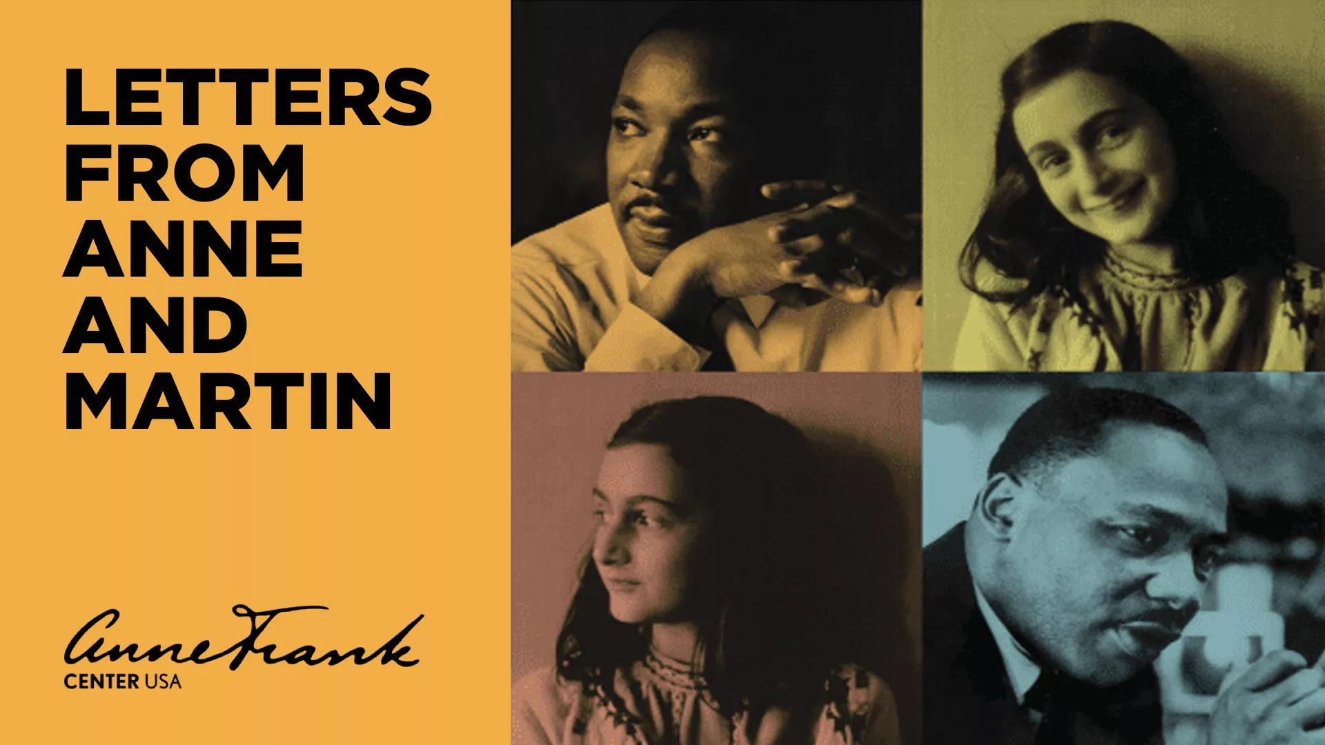 letters from anne and martin banner anne frank martin luther king jr