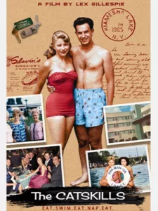 The Catskills Web Poster Film Girl and Guy in bathing suit people laughing and smiling 