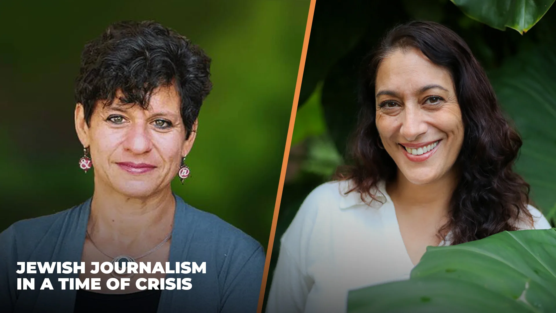 Jodi Rudoren & Ilene Prusher Jewish Journalism in a Time of Crisis Web Banner two women smiling