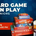 Board Game Open Play For Seniors Web Banner