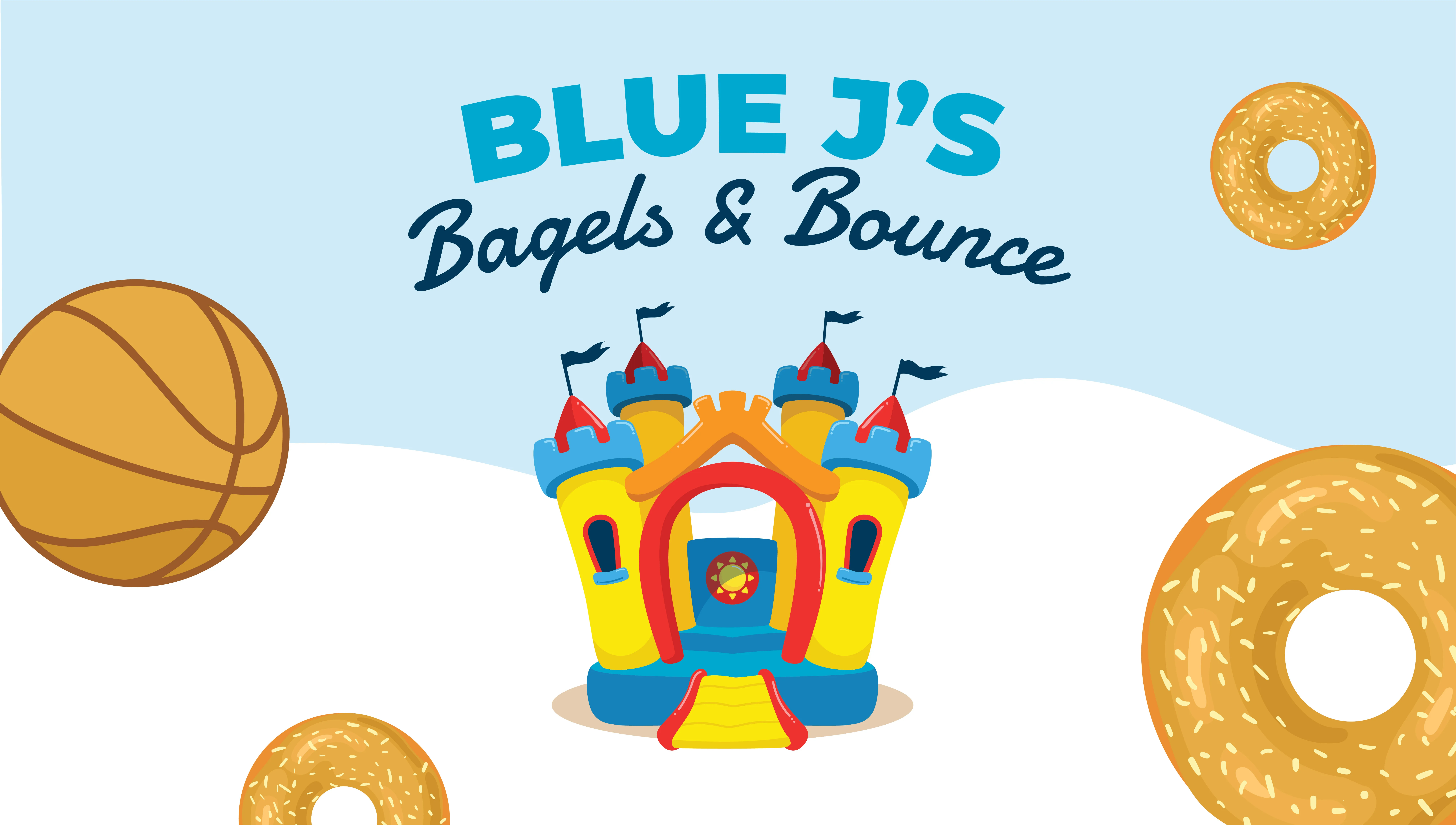 Blue J's Bagels & Bounce web banner