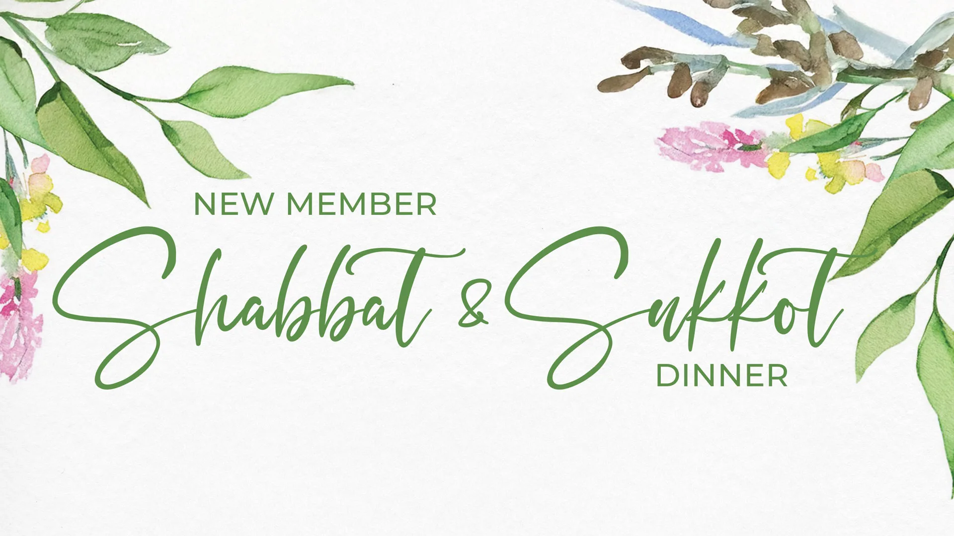 new member shabbat and sukkot dinner web banner