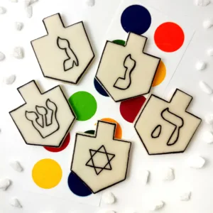 Paint your own hanukkah driedels