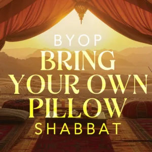 BYOP Bring Your Own Pillow Shabbat web banner