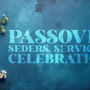 passover, seders, services, and celebrations web banner