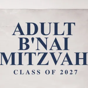 Adult Bnai Mitzvah web banner