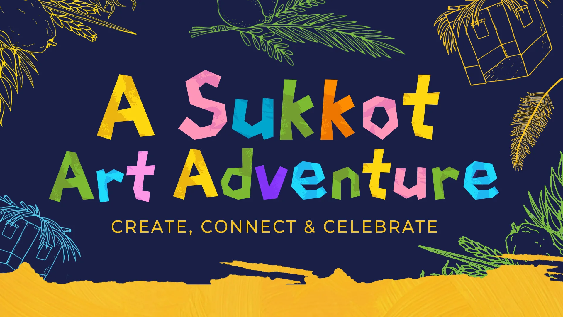 A sukkot art adventure web banner